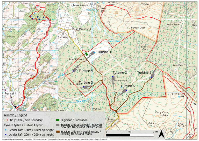 Map Waun Maenllywd